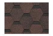 Гибкая черепица Docke PIE EURASIA Шестигранник Коричневый – Купить оптом и в розницу