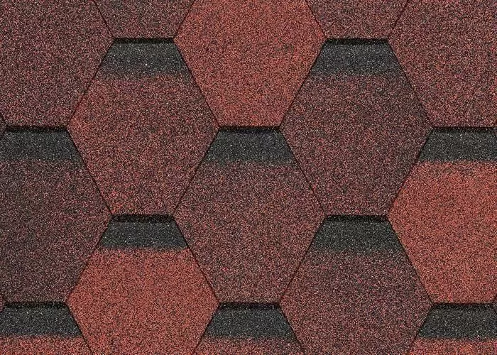 Гибкая черепица Docke PIE EURASIA Шестигранник Красный купить в краснодаре
