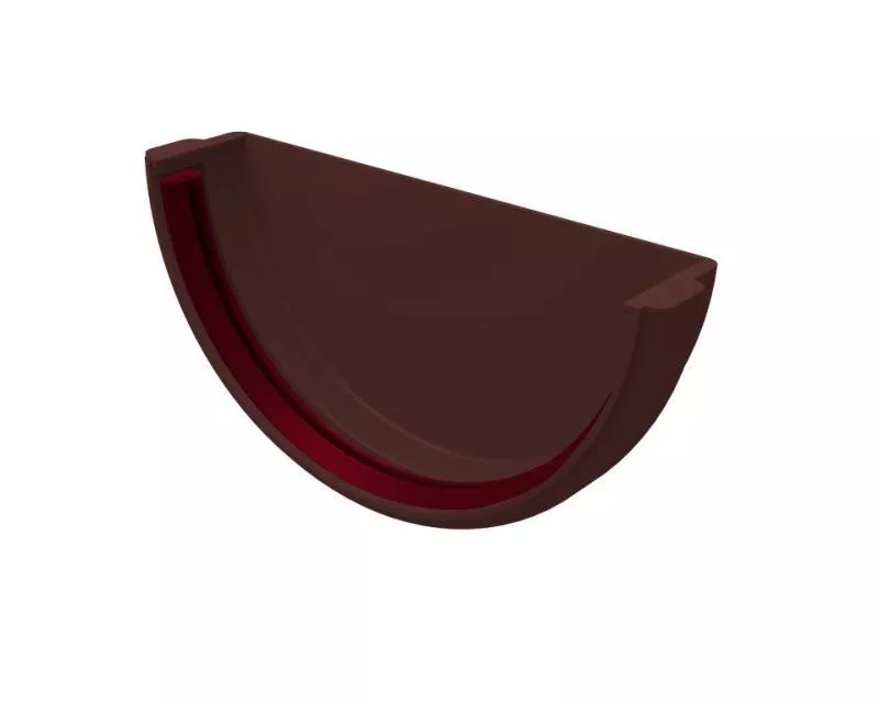 Заглушка желоба универсальная ПВХ Grand Line Стандарт Шоколадный купить в краснодаре