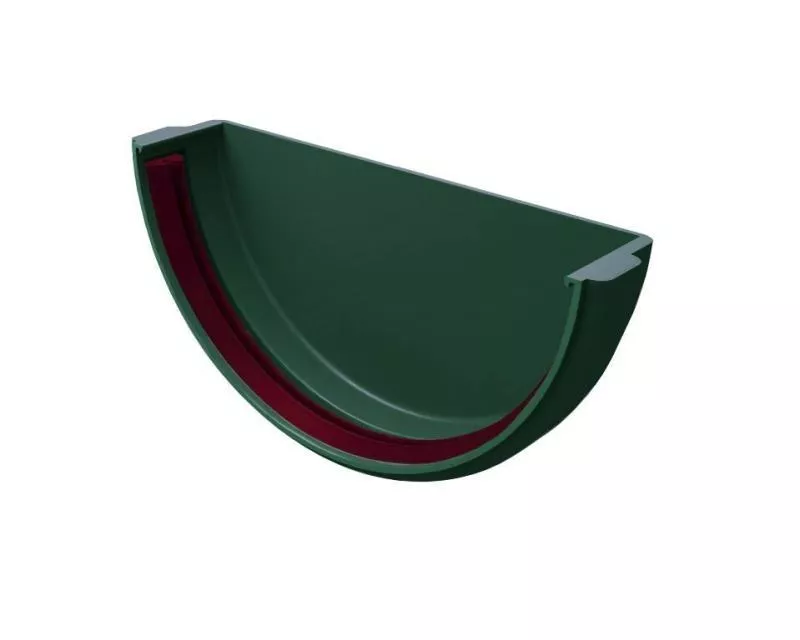 Заглушка желоба универсальная ПВХ Grand Line Стандарт Зеленый купить в краснодаре