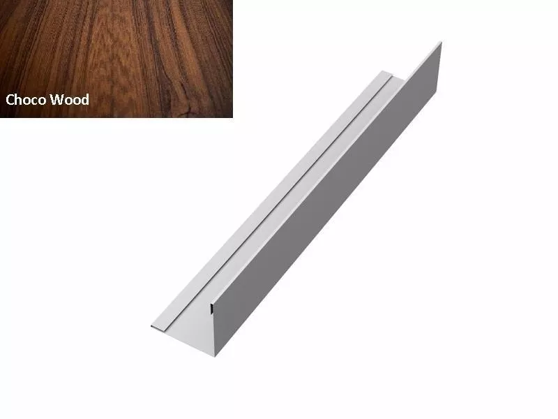 Планка завершающая 50х50 жалюзи Milan 0,45 Print Elite Choco Wood GL купить в краснодаре