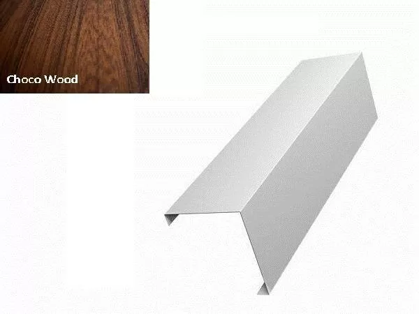 Декоративная накладка на столб угловая жалюзи Milan,Tokyo 0,45 Print Elite Choco Wood GL купить в краснодаре