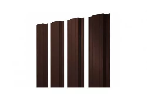 Штакетник Grand Line Прямоугольный 0,45 PE Double RAL 8017 Шоколад (1,8м) купить в краснодаре