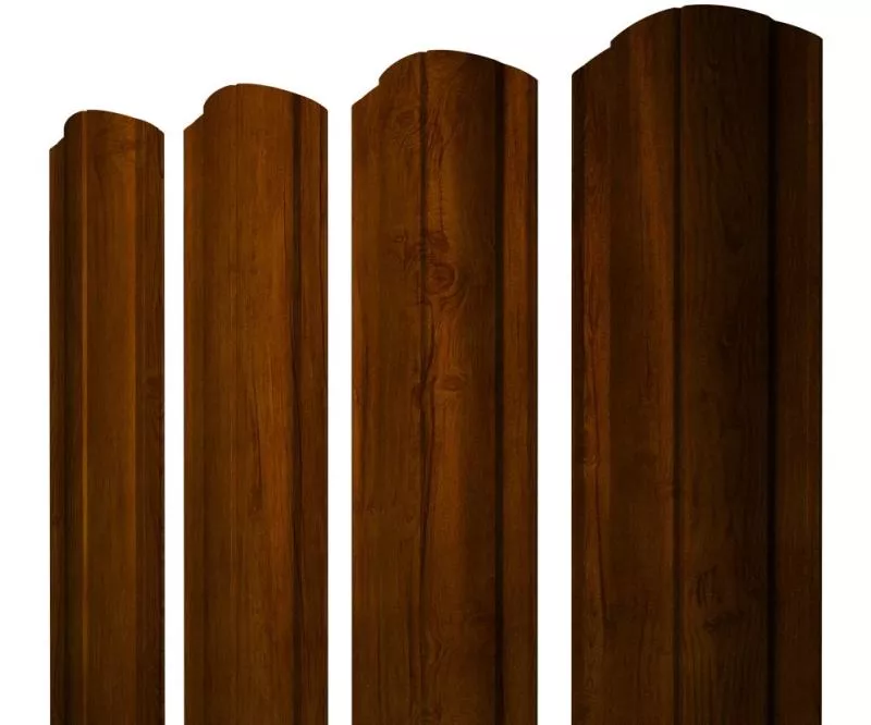 Штакетник Круглый фигурный 0,4 Print Premium Golden Wood Intense FTC купить в краснодаре