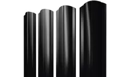 Штакетник Круглый фигурный 0,45 Drap-double TX RAL 9005 черный. Цена: 156 руб. Артикул: 38243