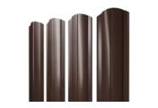 Штакетник Круглый фигурный 0,45 Drap TR RAL RAL 8017 шоколад – Купить оптом и в розницу