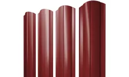 Штакетник Круглый фигурный 0,45 PE RAL 3011 коричнево-красный. Цена: 115 руб. Артикул: 37958