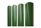 Штакетник Круглый фигурный 0,45 PE RAL 6002 лиственно-зеленый – Купить оптом и в розницу