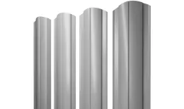 Штакетник Круглый фигурный 0,45 PE RAL 9006бело-алюминиевый. Цена: 104 руб. Артикул: 39062