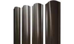 Штакетник Круглый фигурный 0,45 PE RR 32 темно-коричневый. Цена: 96 руб. Артикул: 37950