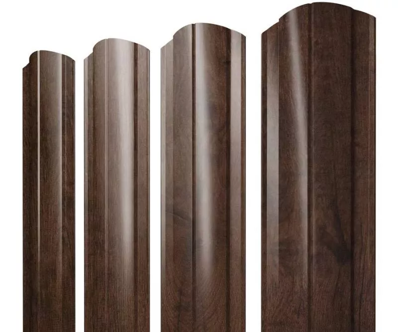 Штакетник Круглый фигурный 0,45 Print-Double Premium Antique Wood купить в краснодаре