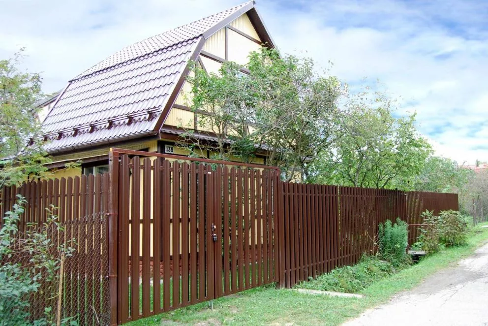 Штакетник Круглый фигурный 0,45 Print Elite Chestnut Wood купить в краснодаре