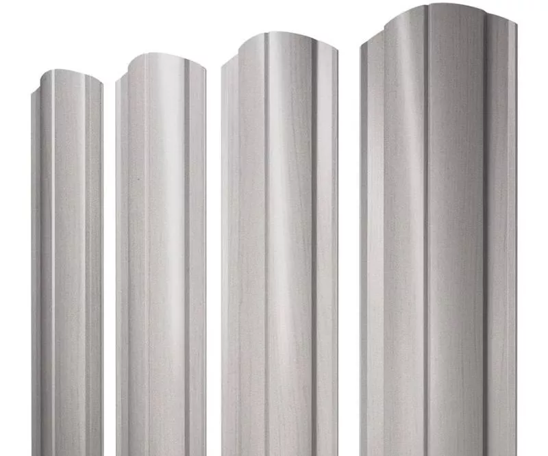 Штакетник Круглый фигурный 0,45 Print Elite Milky Wood TwinColor купить в краснодаре