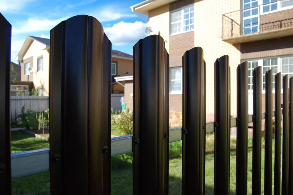 Штакетник Круглый фигурный 0,5 Drap TX RAL 9005 черный купить в краснодаре