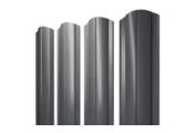 Штакетник Круглый фигурный 0,5 GreenCoat Pural BT, matt RR 23 темно-серый (RAL 7024 мокрый асфальт) – Купить оптом и в розницу