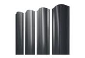 Штакетник Круглый фигурный 0,5 GreenCoat Pural BT, matt RR2H3 (RAL 7016 антрацитово-серый) – Купить оптом и в розницу