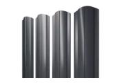 Штакетник Круглый фигурный 0,5 Satin Matt TX RAL 7024 мокрый асфальт – Купить оптом и в розницу