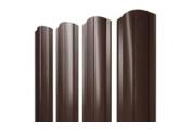 Штакетник Круглый фигурный 0,5 Satin Matt TX RAL 8017 шоколад – Купить оптом и в розницу