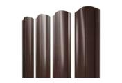 Штакетник Круглый фигурный 0,5 Satin RAL 8017 шоколад – Купить оптом и в розницу