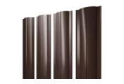 Штакетник Круглый с прямым резом 0,45 Drap-double TX RAL 8017 шоколад – Купить оптом и в розницу