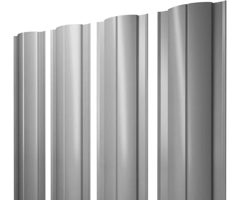 Штакетник Круглый с прямым резом 0,45 Drap RAL 7004 сигнальный серый купить в краснодаре