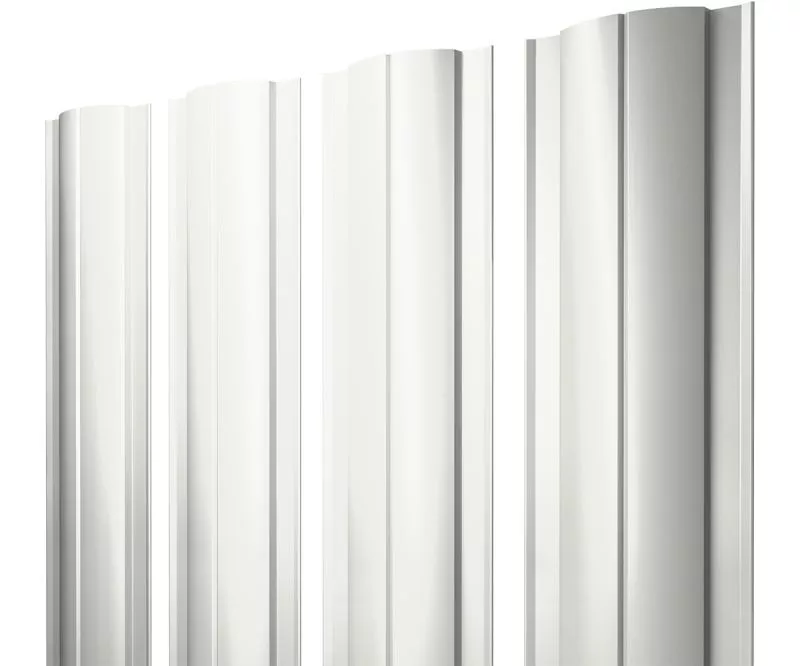 Штакетник Круглый с прямым резом 0,45 Drap TX RAL 9003 сигнальный белый купить в краснодаре