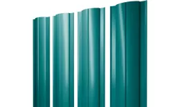 Штакетник Круглый с прямым резом 0,45 PE RAL 5021 водная синь. Цена: 104 руб. Артикул: 45782