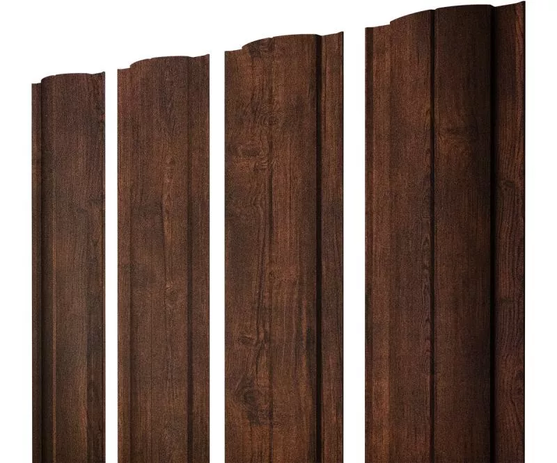 Штакетник Круглый с прямым резом 0,45 Print-Double Premium Cherry Wood Dark F купить в краснодаре