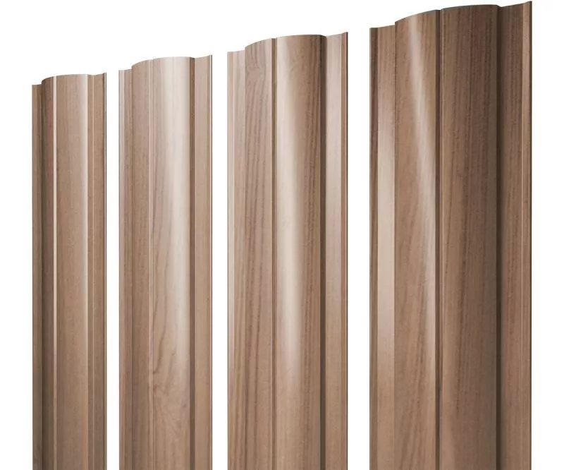 Штакетник Круглый с прямым резом 0,45 Print Elite Honey Wood TwinColor купить в краснодаре