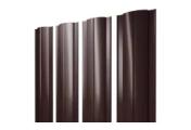 Штакетник Круглый с прямым резом 0,5 GreenCoat Pural BT RR 887 шоколадно-коричневый (RAL 8017 шоколад) – Купить оптом и в розницу