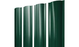 Штакетник Круглый с прямым резом 0,5 PurLite Matt RAL 6005 зеленый мох. Артикул: 39301