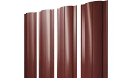 Штакетник Круглый с прямым резом 0,5 Satin RAL 3009 оксидно-красный. Цена: 144 руб. Артикул: 38210