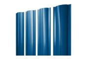 Штакетник Круглый с прямым резом 0,5 Satin RAL 5005 сигнальный синий – Купить оптом и в розницу