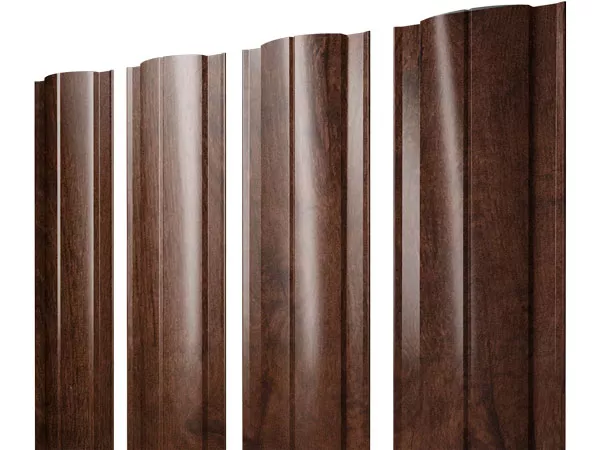 Штакетник Grand Line Круглый 0,45 Print-double Elite Antique Wood Античный Дуб купить в краснодаре