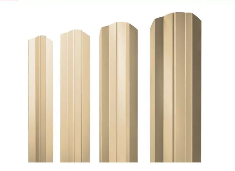 Штакетник Grand Line М-образный А фигурный 0,45 PE RAL 1014 Слоновая кость купить в краснодаре