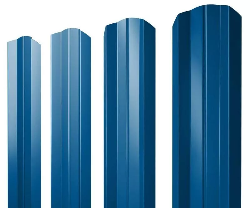 Штакетник Grand Line М-образный А фигурный 0,5 Satin RAL 5005 Сигнальный синий купить в краснодаре