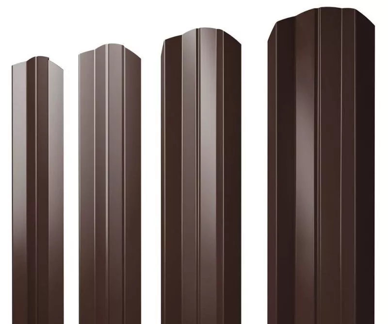 Штакетник Grand Line М-образный А фигурный 0,5 Rooftop Matte Стальной бархат RAL 8017 Шоколад купить в краснодаре
