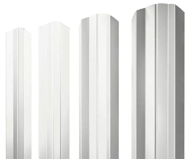 Штакетник Grand Line М-образный А фигурный 0,4 PE RAL 9003 Сигнальный белый купить в краснодаре