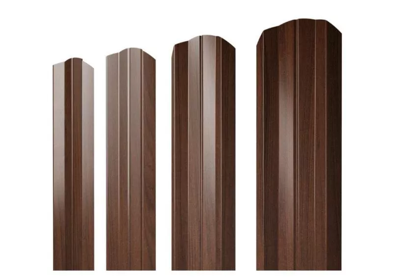 Штакетник Grand Line М-образный А фигурный 0,45 Print Elite Choco Wood Шоколадное дерево купить в краснодаре