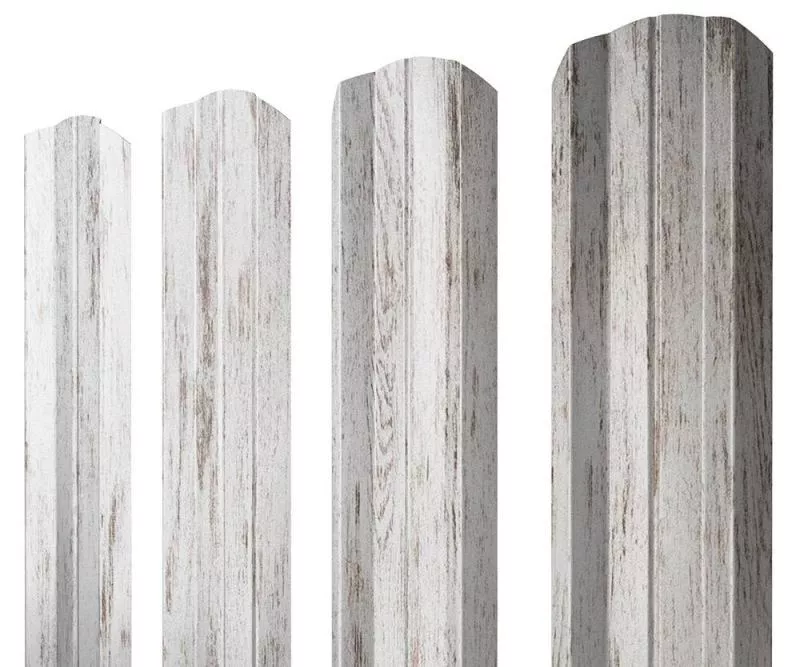 Штакетник Grand Line П -образный А 0,45 Print Premium РФ Silver Wood Серебряное дерево купить в краснодаре
