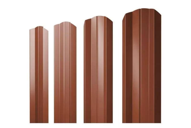 Штакетник Grand Line М-образный А фигурный 0,5 Quarzit Cuprum Steel Медь купить в краснодаре