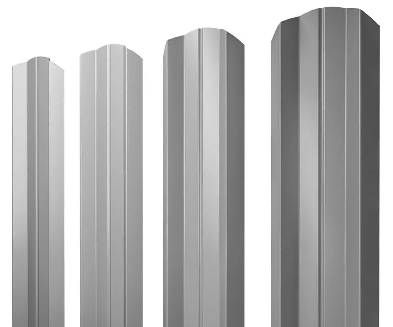 Штакетник М-образный А фигурный 0,4 PE RAL 7004 сигнальный серый купить в краснодаре