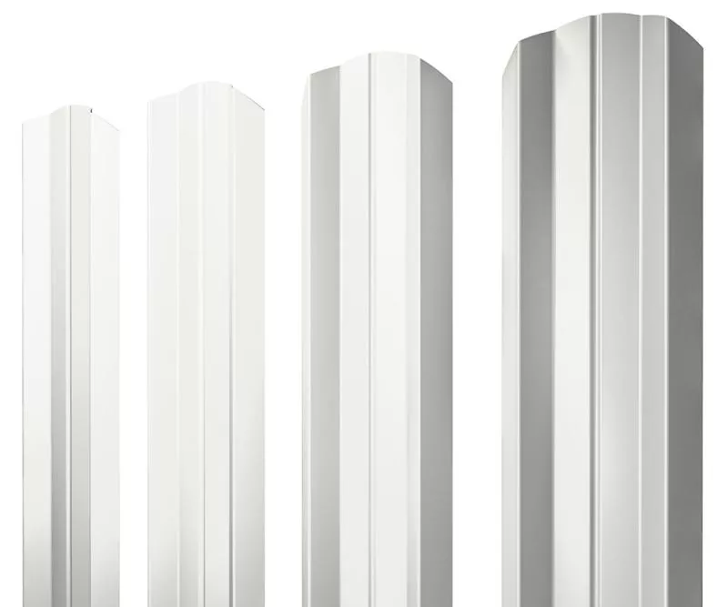 Штакетник М-образный А фигурный 0,45 PE-Double RAL 9003 сигнальный белый купить в краснодаре