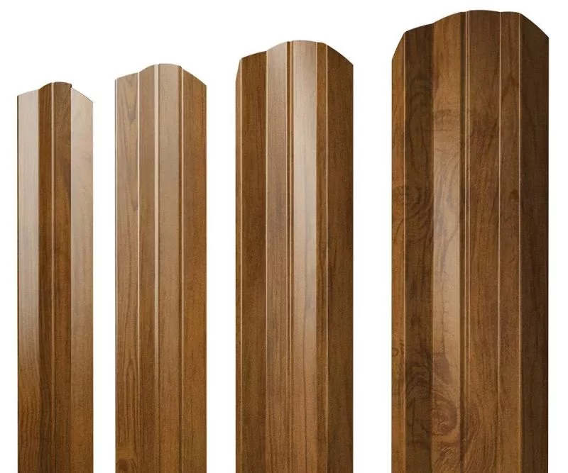 Штакетник М-образный А фигурный 0,45 Print-Double Premium Golden Wood Fresh купить в краснодаре