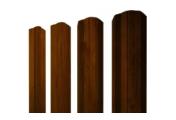 Штакетник М-образный А фигурный 0,45 Print-Double Premium Golden Wood Intense F – Купить оптом и в розницу