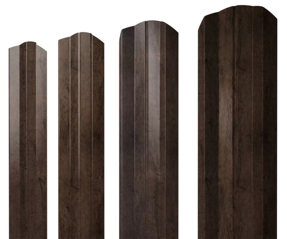 Штакетник М-образный А фигурный 0,45 Print Elite Antique Wood TwinColor купить в краснодаре