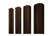 Штакетник М-образный А фигурный 0,45 Print Elite Chestnut Wood TwinColor – Купить оптом и в розницу
