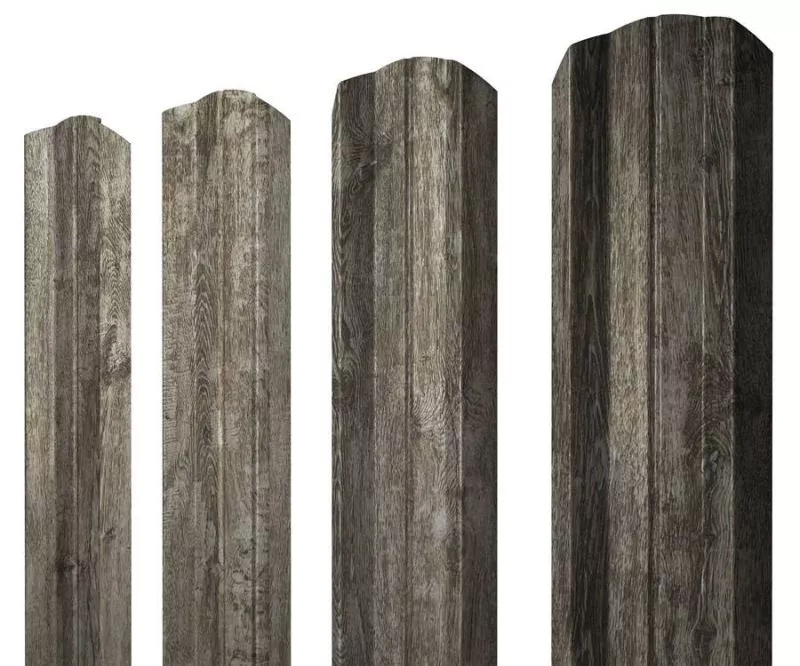 Штакетник М-образный А фигурный 0,45 Print Elite Nordic Wood TwinColor купить в краснодаре