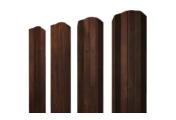 Штакетник М-образный А фигурный 0,45 Print Premium Cherry Wood Dark FTC – Купить оптом и в розницу