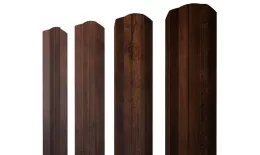 Штакетник М-образный А фигурный 0,45 Print Premium Cherry Wood Fresh. Артикул: 39348